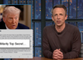 Seth Meyers apresenta a desculpa mais selvagem de Trump para seu salão de baile de US$ 400 milhões