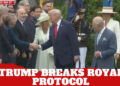 Trump quebra protocolo real durante visita a Washington