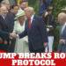 Trump quebra protocolo real durante visita a Washington