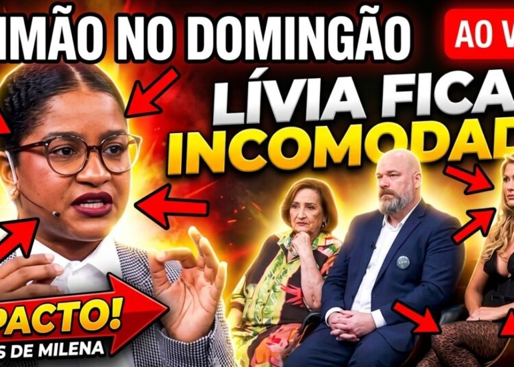 Climão no Domingão? Reações de Lívia Andrade a Tia Milena viralizam após piada sobre Rio!