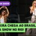 Shakira chega ao Brasil para show na praia de Copacabana, no Rio de Janeiro