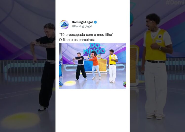 Alô mãe, calma que ele tá com os cria 🤣😎🥱 #domingolegal #sbt