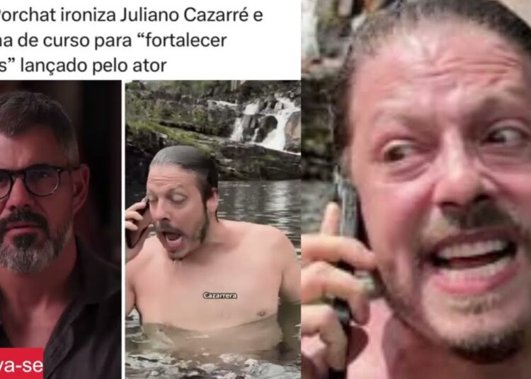 Fábio Porchat debocha de Juliano Cazarré e web reage #polemica  #fofoca  #famosos
