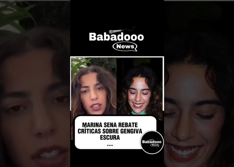 “MARINA SENA”  REBATE CRÍTICAS SOBRE GENGIVA ESCURA. #fofocas #notícias #fofocasdosfamosos