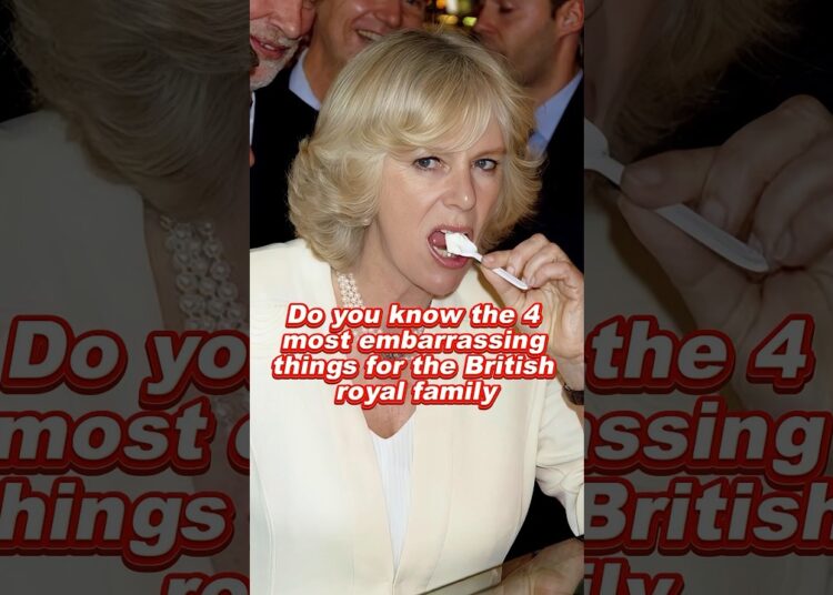 Do you know the 4 most embarrassing things for the British royal family #royal #princess #queen