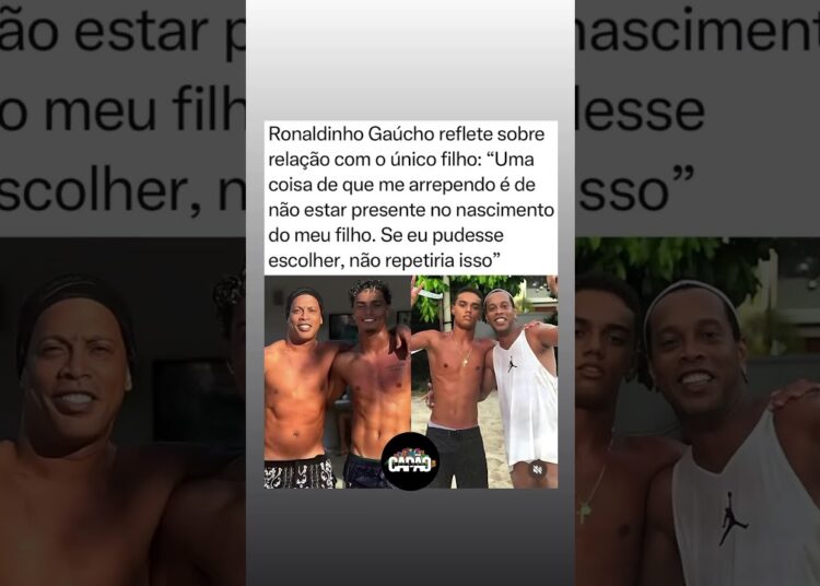 Ronaldinho gaucho reflete sobre relação com o único filho. #fofocas #noticias #fofoca