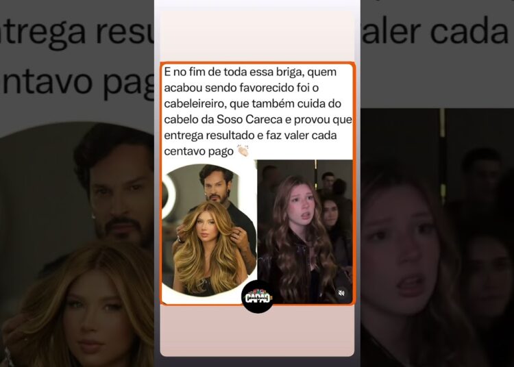 O cabelo da Soso simplesmente impecável. O marketing perfeito pro cabeleireiro #fofocas #noticias