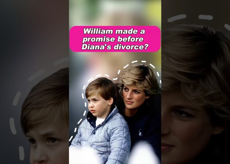 Did you know that William made a promise before Diana’s divorce? #diana #princewilliam #royal
