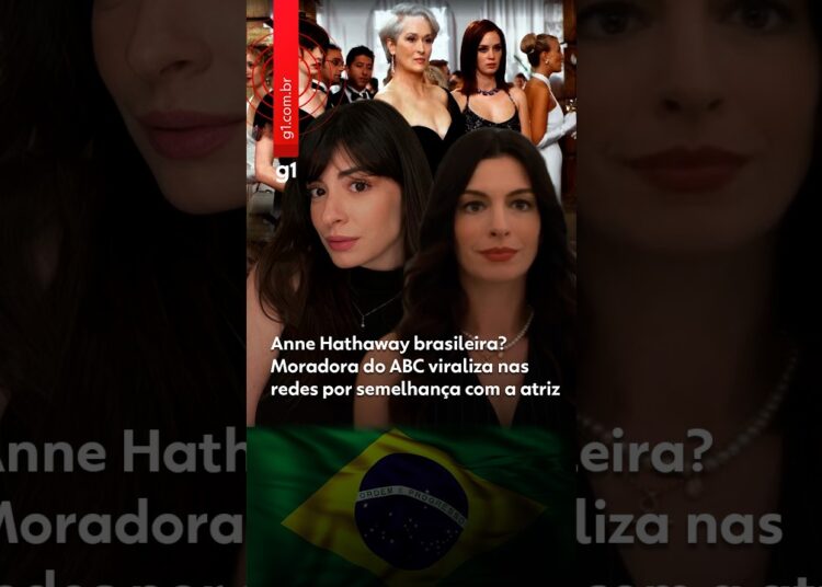 Anne Hathaway brasileira? Moradora do ABC viraliza nas redes por semelhança com a atriz