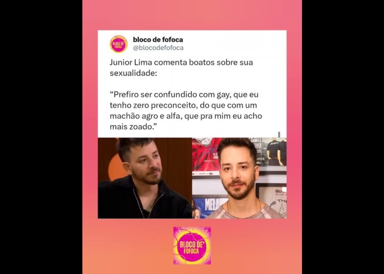 #juniorlima comenta boatos sobre sua sexualidade. #fofocas #fofoca