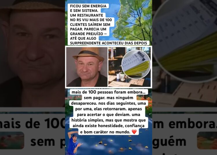 ESSE RESTAURANTE DEIXOU TODO MUNDO IR EMBORA SEM PAGAR #noticias #feedshorts #fofoca
