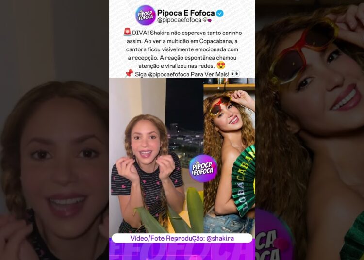 Shakira Se Impressiona Com Multidão Em Copacabana E Reação Viraliza 😳 #shakira