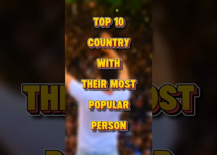 Top 10 Country With Their Most Popular Person 🤯 #famous #celebrity #top10 #country #shorts