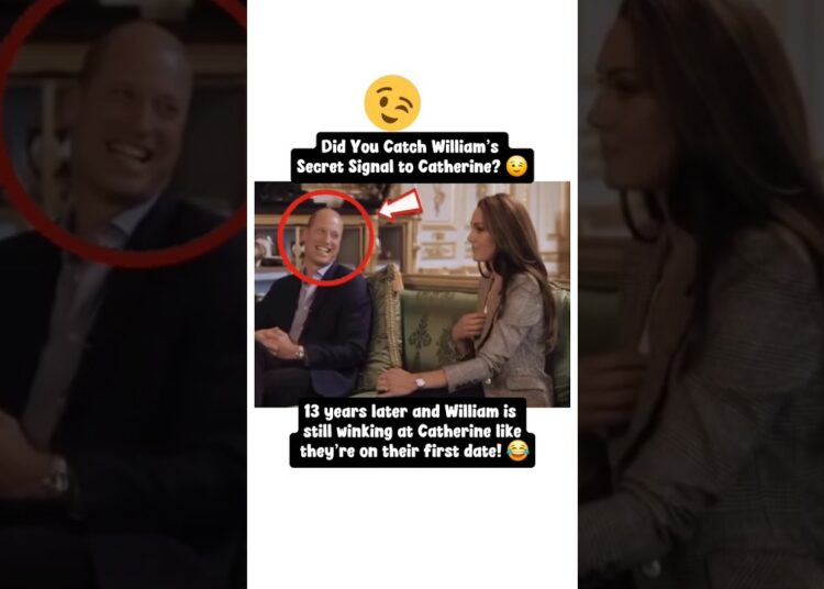 Did You Catch William’s Secret Signal to Catherine? 😉#princewilliam #britishroyal #katemidddleton