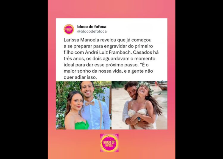 #larissamanoela  revelou que já começou a se preparar para engravidar do primeiro filho. #fofoca