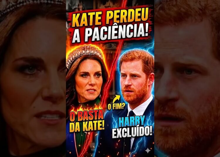 KATE MIDDLETON PERDE A PACIÊNCIA E HARRY SEGUE EXCLUÍDO