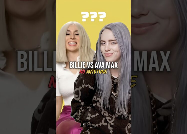 Who Sings better without autotune? #billieeilish #avamax