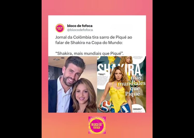 Jornal da Colômbia tira sarro de #piqué  ao falar de #shakira  na Copa do Mundo
