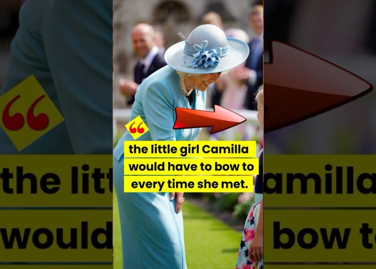 The little girl Camilla will have to bow to. #charlotte #camilla #royal