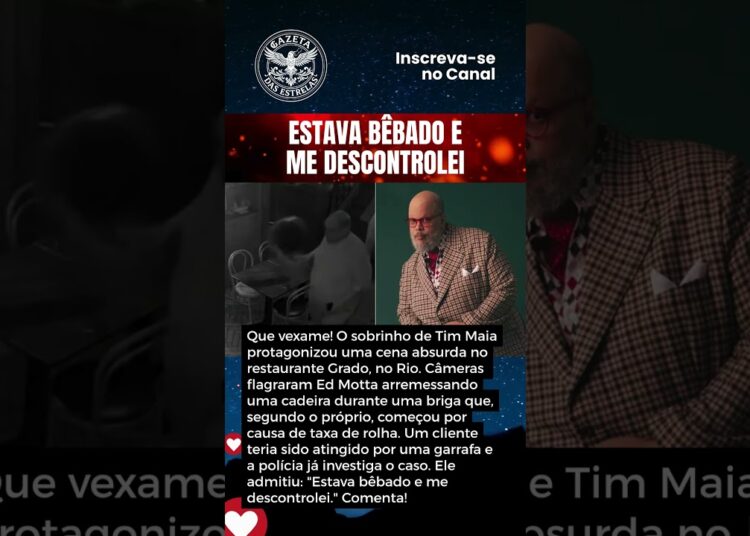 ED MOTTA JOGA CADEIRA EM RESTAURANTE!