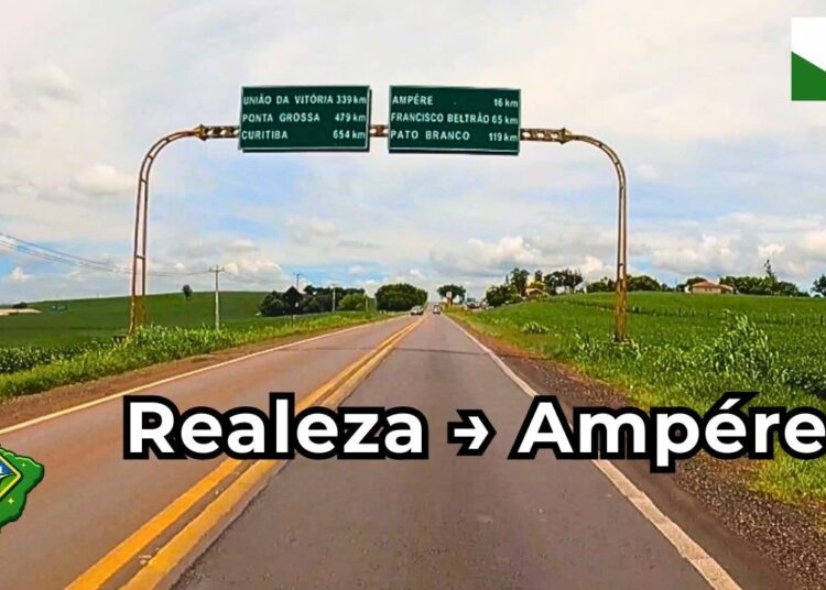 Realeza → Ampére (PR) | Estrada pelo Sudoeste do Paraná