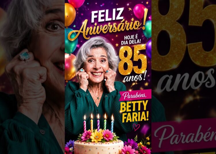 85 ANOS! Betty Faria celebra aniversário e emociona fãs!