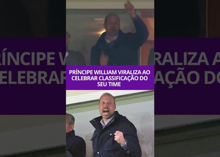 PRÍNCIPE WILLIAM VIRALIZA AO CELEBRAR VAGA DO TIME