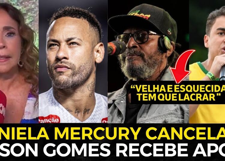 DANIELA MERCURY É CANCELADA E EDSON GOMES RECEBE INÚMEROS APOIO DE FAMOSOS