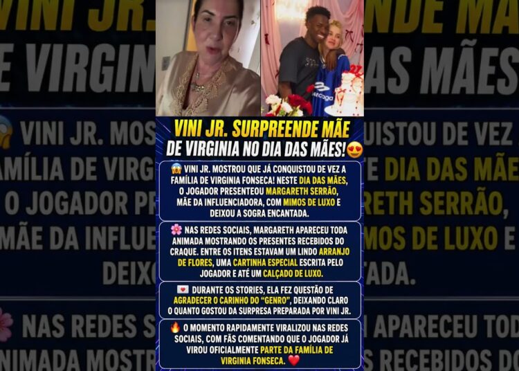 VINI JR SURPREENDE MÃE DE VIRGINIA COM PRESENTES LUXUOSOS