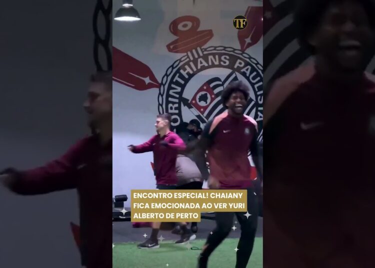 Ex-BBB Chaiany se emociona ao encontrar Yuri Alberto na Neo Química Arena