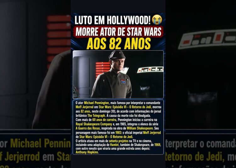 LUTO EM HOLLYWOOD! MORRE ATOR DE STAR WARS AOS 82 ANOS