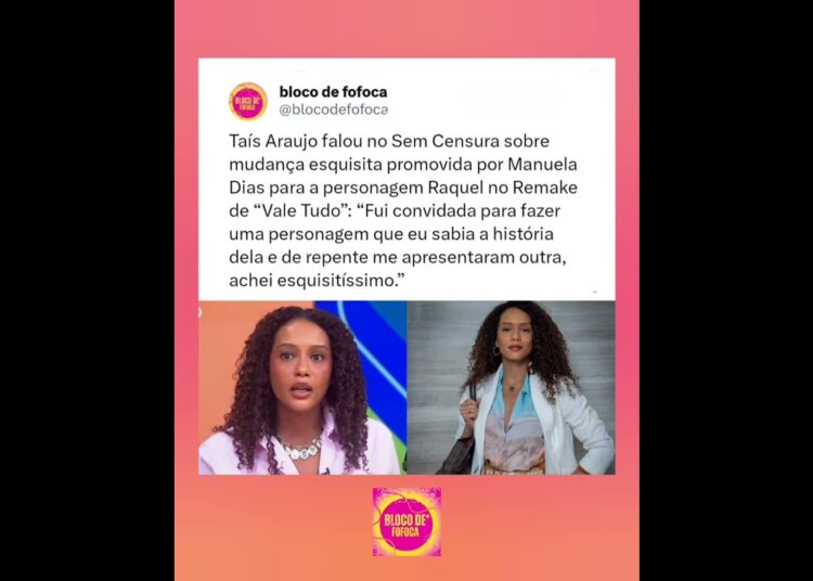 #taisaraujo  falou no Sem Censura os bastidores da novela #valetudo . #fofocas #fofoca
