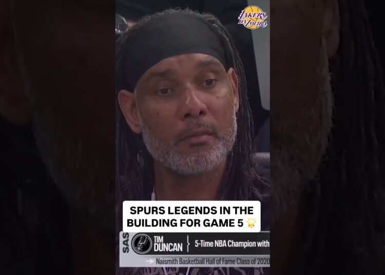 Membros da realeza dos Spurs presentes no Jogo 5 🩶🖤 – Spurs 126 X 97 Wolves