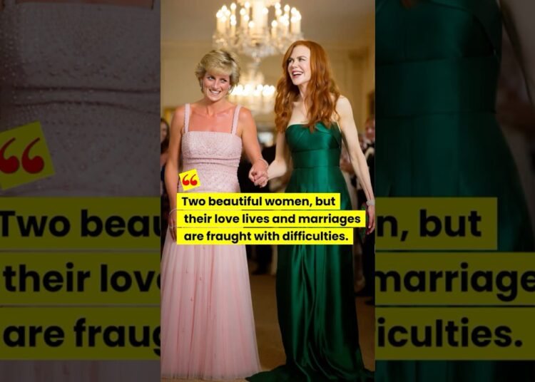 There is a similarity between the two beautiful women. #diana #royal #nicolekidman