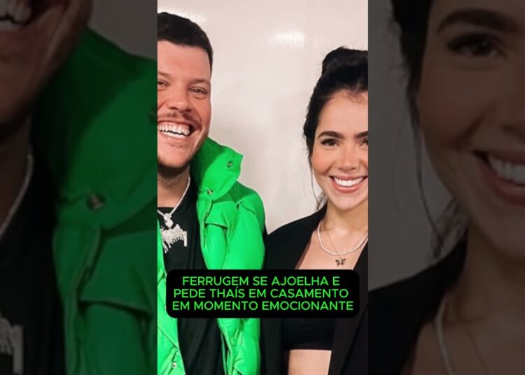 FERRUGEM SE AJOELHA E PEDE THAÍS EM CASAMENTO EM MOMENTO EMOCIONANTE