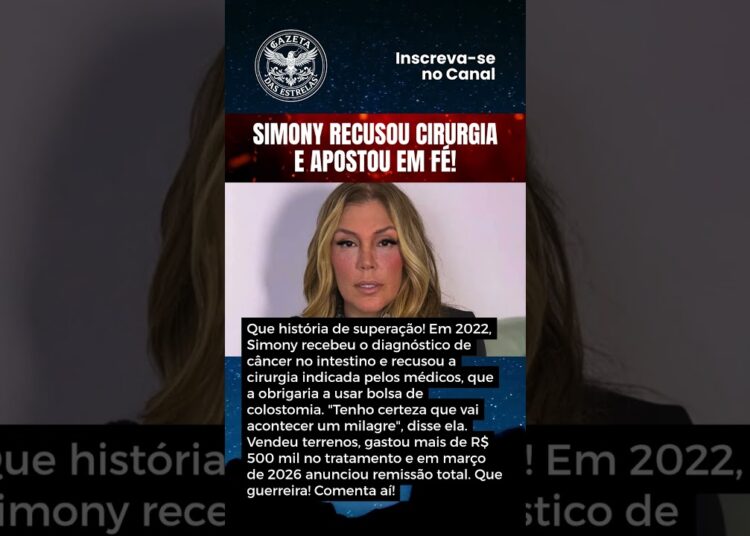 SIMONY RECUSOU CIRURGIA E APOSTOU EM FÉ!