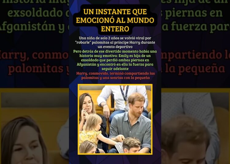 La niña que le robó palomitas al príncipe Harry… y emocionó al mundo 🍿👑🥺