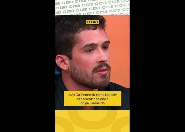 João Guilherme diz como lida com as diferentes opiniões do pai, Leonardo