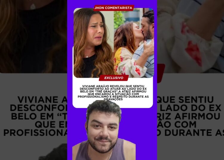 #vivianearaujo revelou desconforto ao gravar cenas com Belo após reencontro na novela. #fofoca #tv