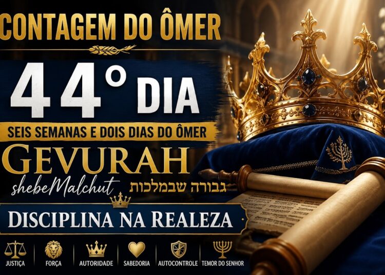 Contagem do Ômer – 44º Dia – Gevurah shebeMalchut — (Disciplina na Realeza)
