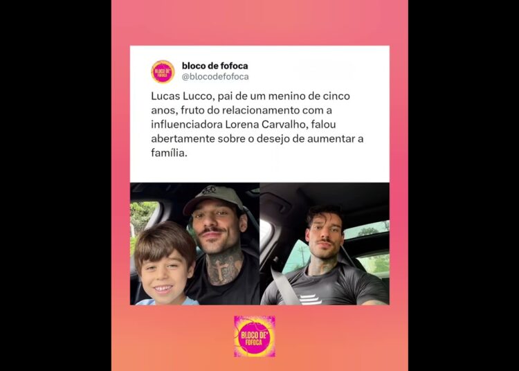 #lucaslucco  contou que tem vontade de ter mais filhos. #fofoca #fofocas
