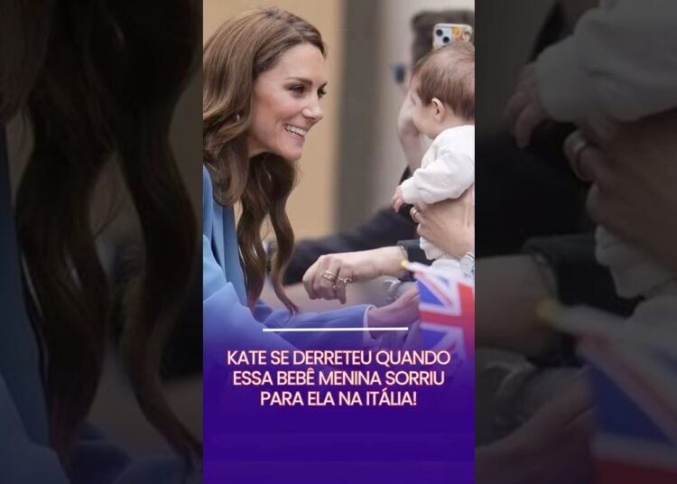 Kate se encantou com o que essa bebê menina fez ao vê-la na Itália! 😍✨