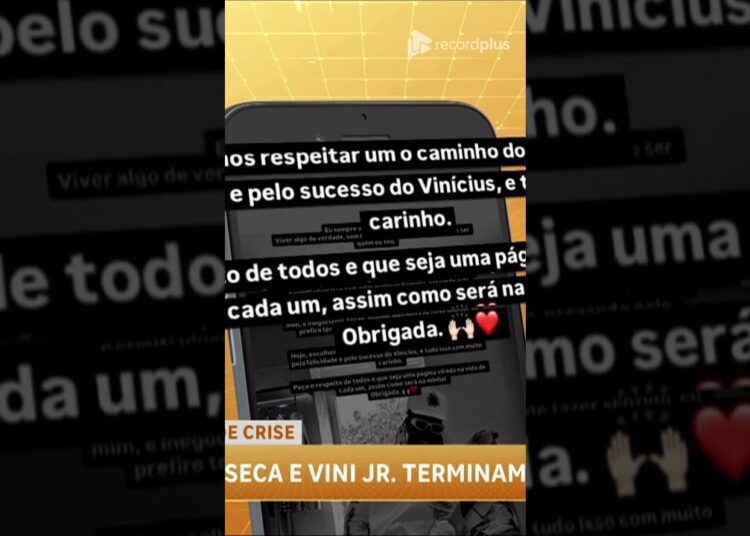Virginia Fonseca anuncia fim do namoro com Vinicius Júnior nas redes sociais #falabrasil #vinijr