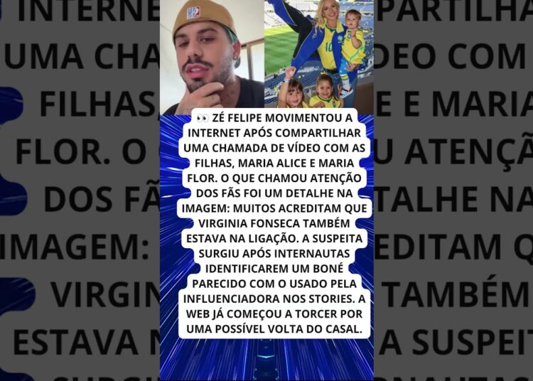 Web aponta presença de Virginia em chamada de Zé Felipe!