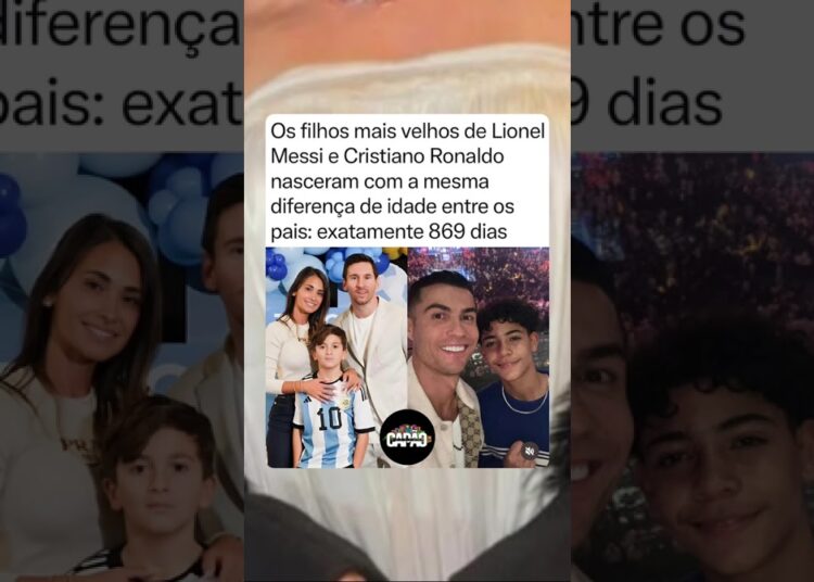 Uma coincidência curiosa envolvendo Lionel Messi e Cristiano Ronaldo #fofocas #noticias