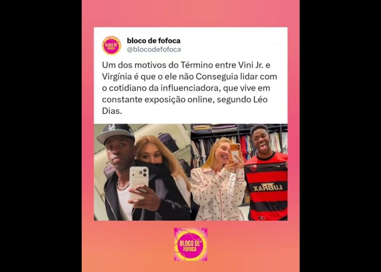 #vinijr não conseguia lidar com o cotidiano de #virginia .