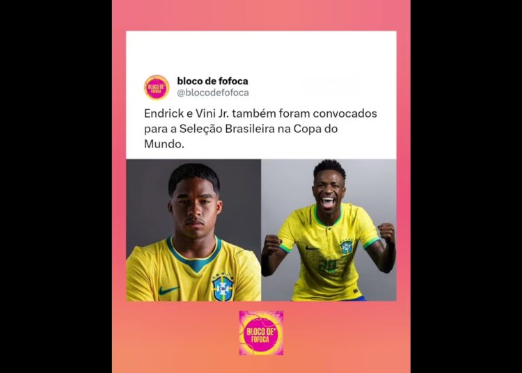 #Endrick e #vinijr . também foram convocados para a Seleção Brasileira na Copa do Mundo.
