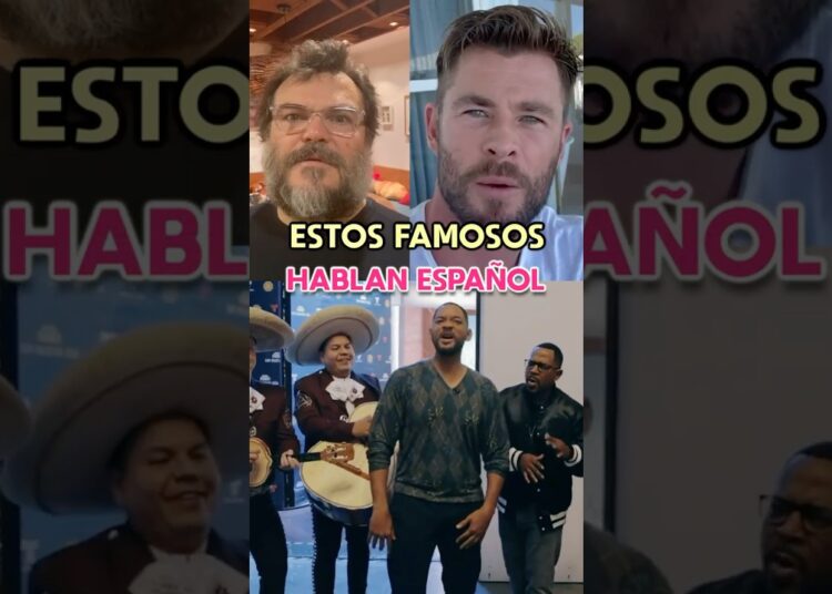 Famosos que hablan español