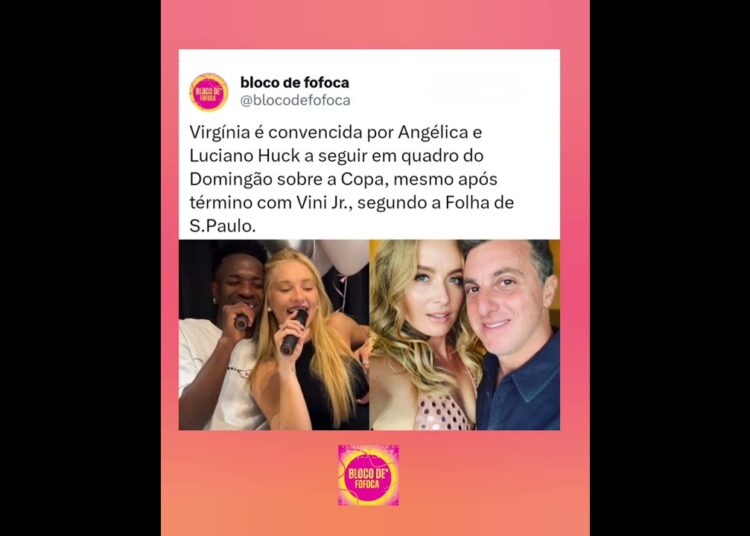 #virginia é convencida por #angelica  e #lucianohuck a seguir em quadro do Domingão sobre a Copa.