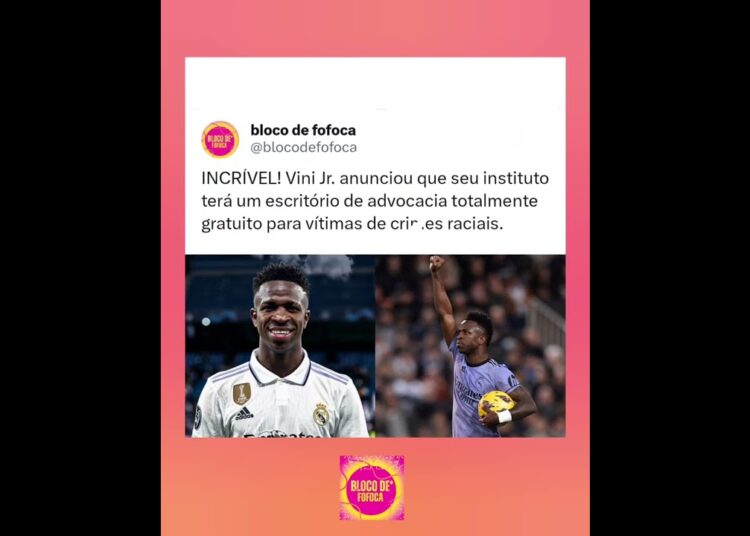 #vinijr . anunciou que seu instituto terá um escritório de advocacia contra cr*mes raciais
